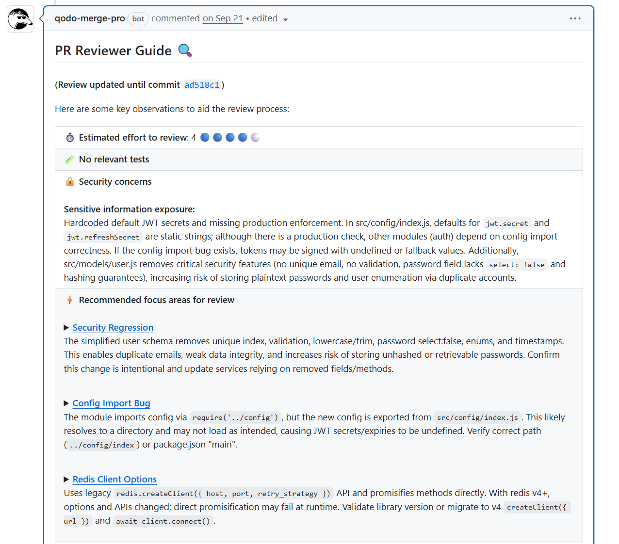 PR Reviewer Guide