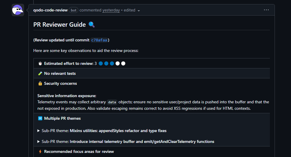 Reviewing Cross-Module Telemetry Logic 